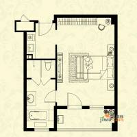林克斯温泉度假城1室1厅1卫61.1㎡户型图