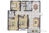 明珠花苑3室2厅2卫119㎡户型图